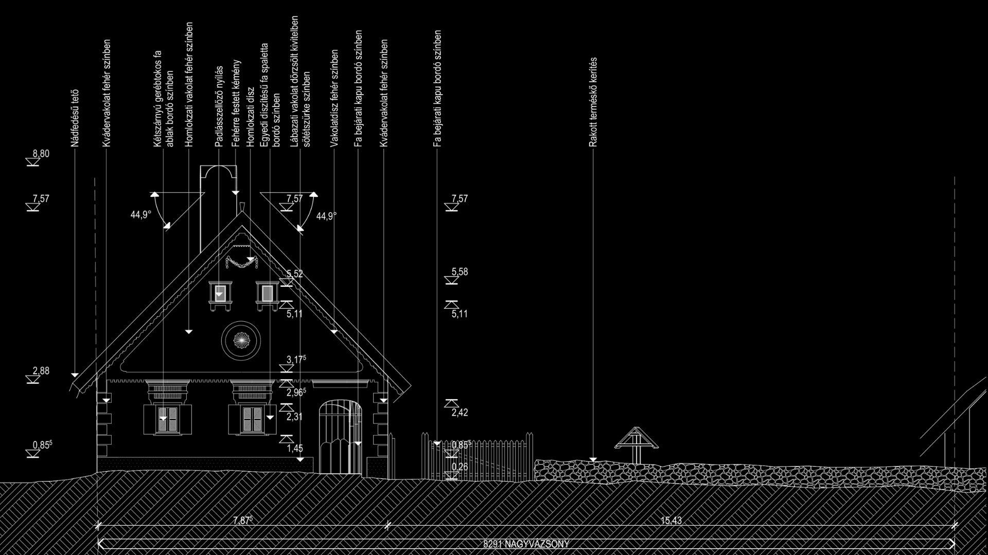 SmartScan3D - épületfelmérés - Nagyvázsony - alaprajz